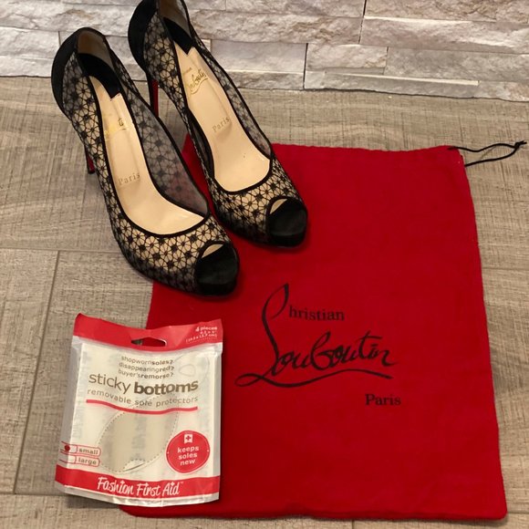 CHRISTIAN LOUBOUTIN - Very Lace Heels - SIZE 40 - Picture 4 of 10